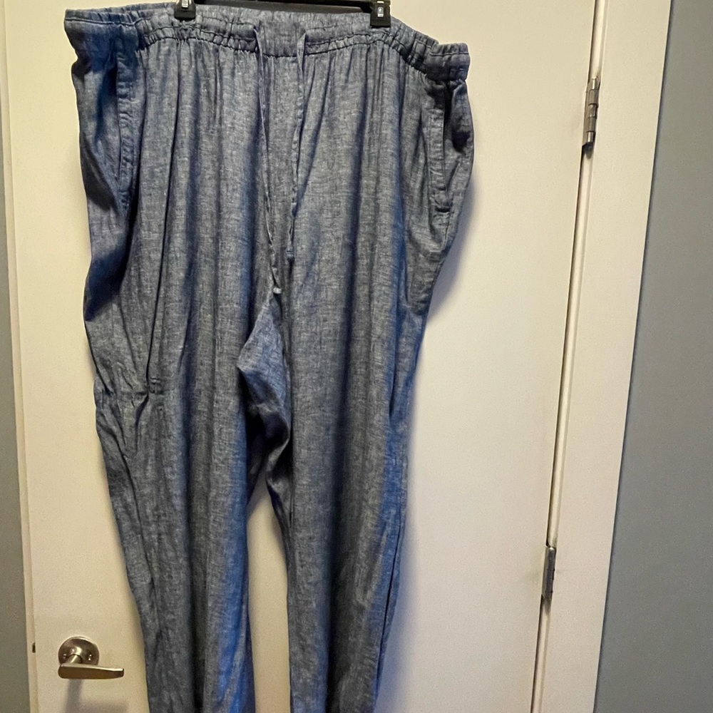 Old Navy linen blend wide leg pants